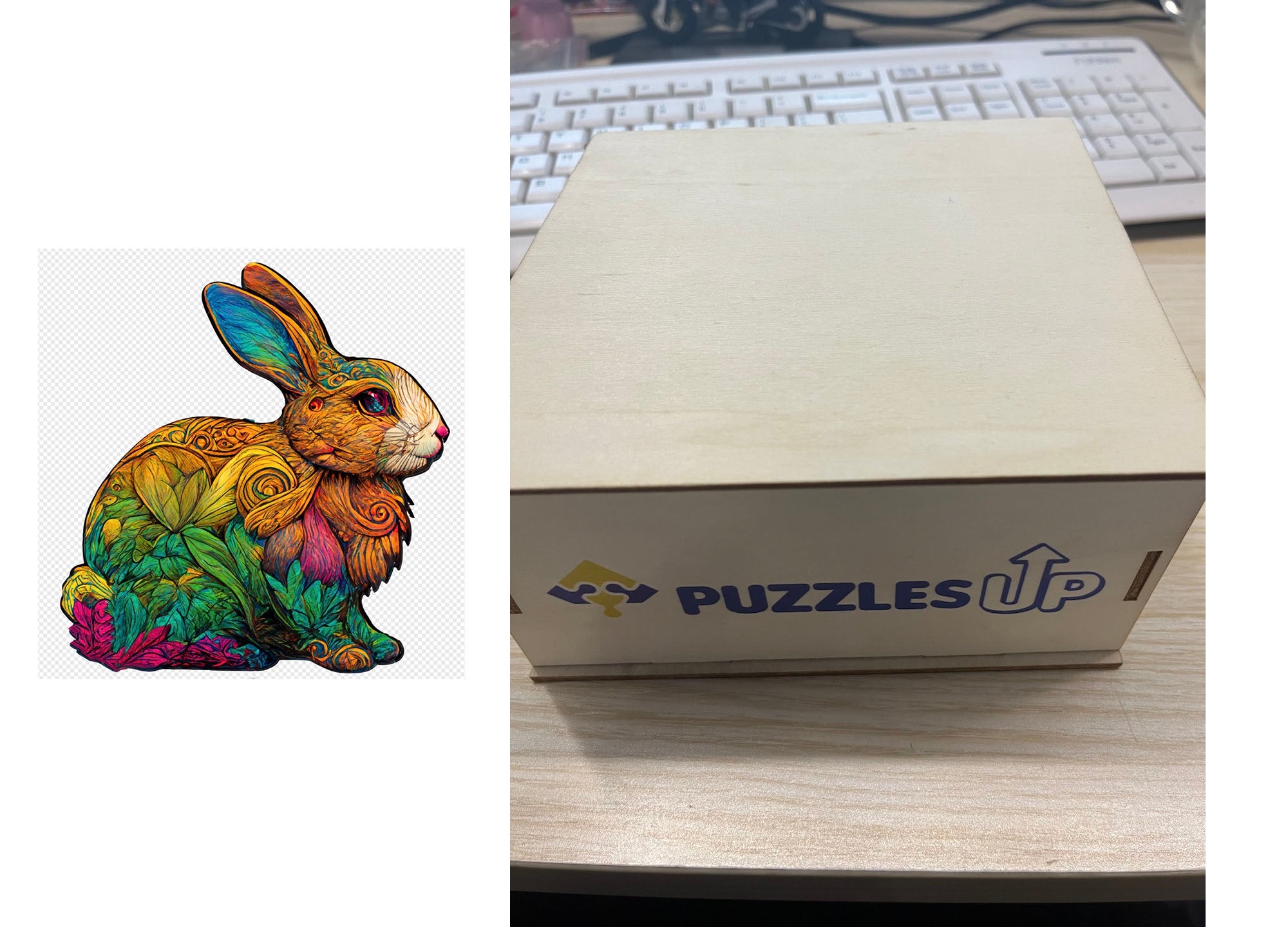 Animal Puzzle 43style-A3-wooden-box