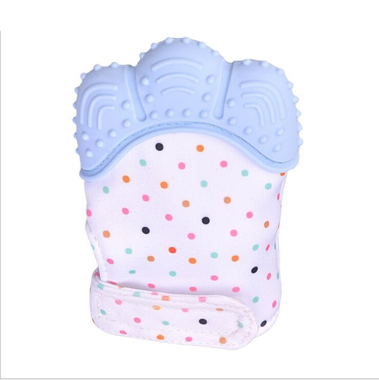 Baby silicone teether gloves