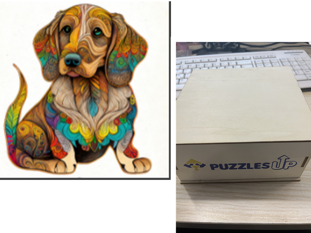 Animal Puzzle 45style-A3-wooden-box
