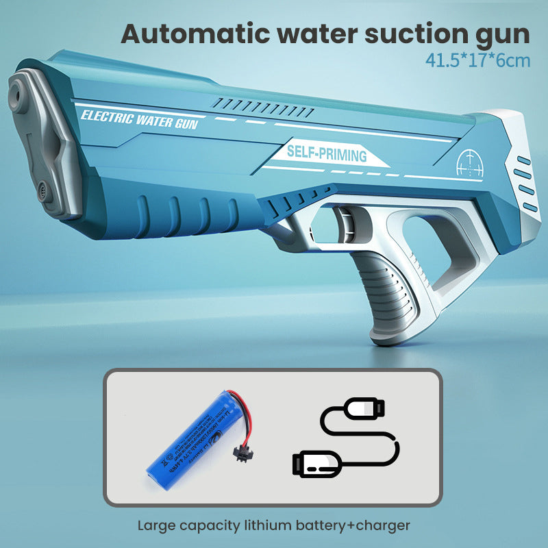 Space Water Gun Sky-Blue-Package-One-Single-Battery