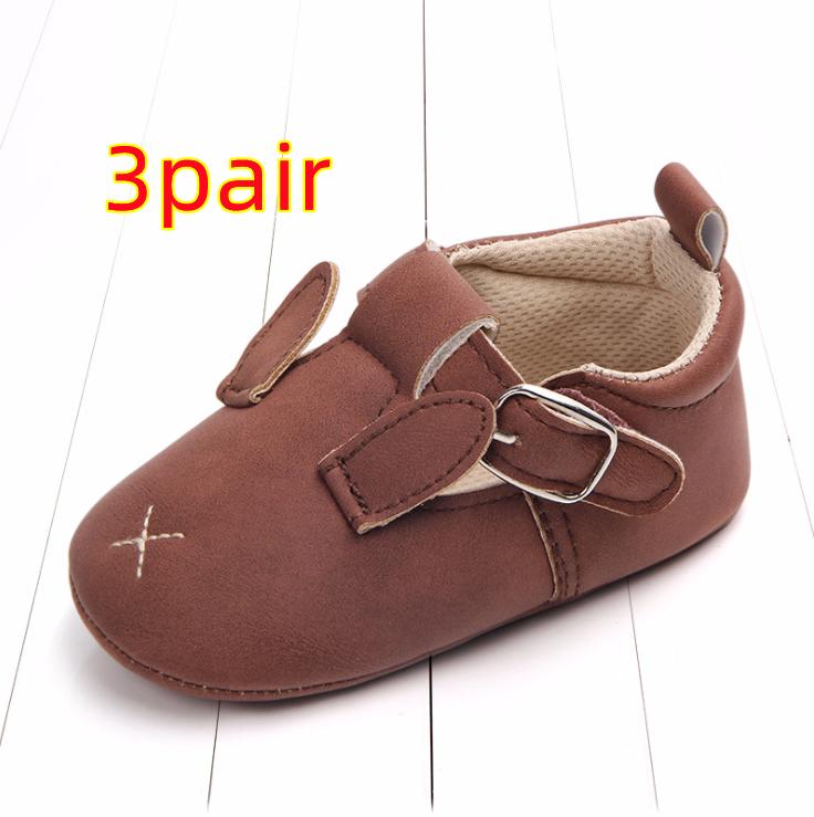 Cartoon animal baby shoes Rabbit-B-3pair-13CM