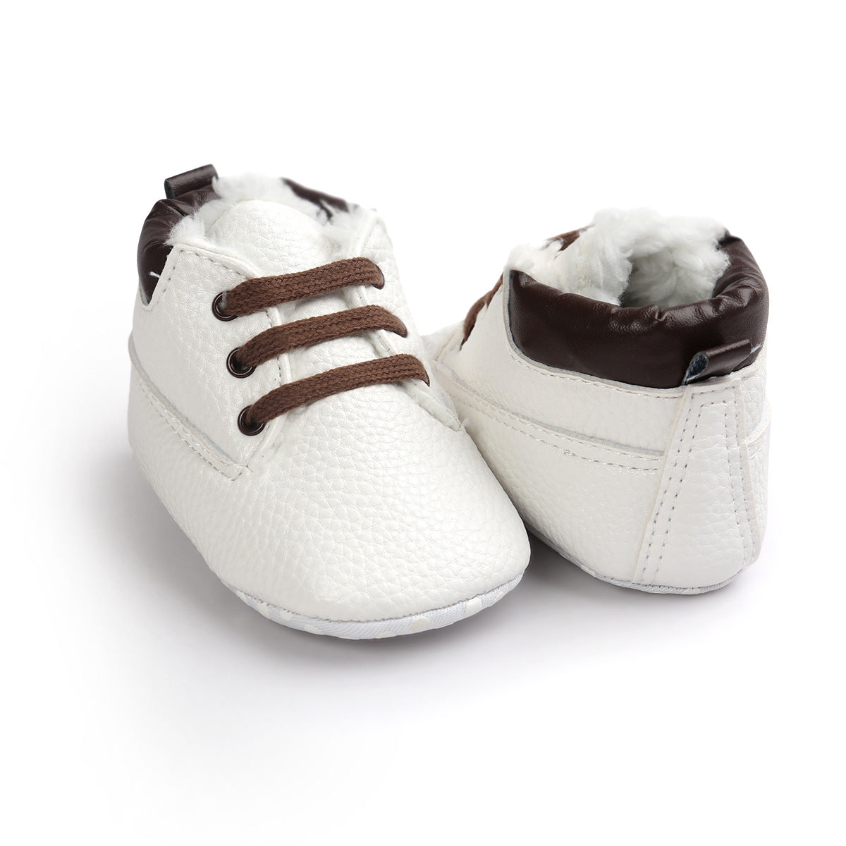 Toddler Winter Leather Sneaker White-13cm