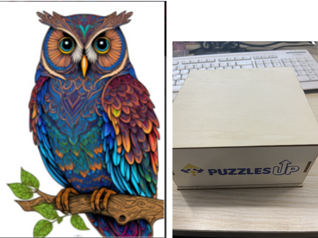 Animal Puzzle 46style-A3-wooden-box