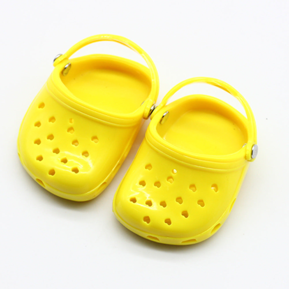 Doll beach slippers Yellow