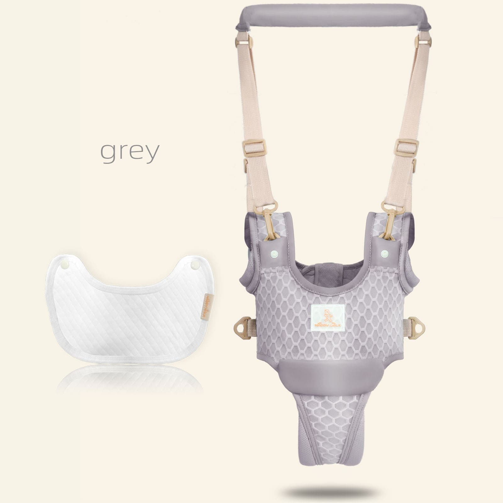 Adjustable Baby Walk Belt Gray