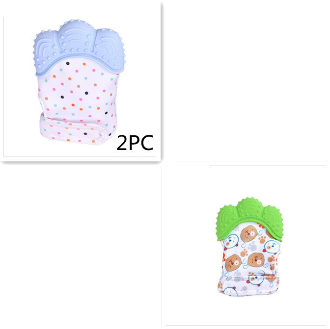 Baby silicone teether gloves SetM-Q1pcs