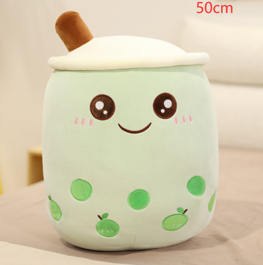 Cute Drink Pillow Green-50CM