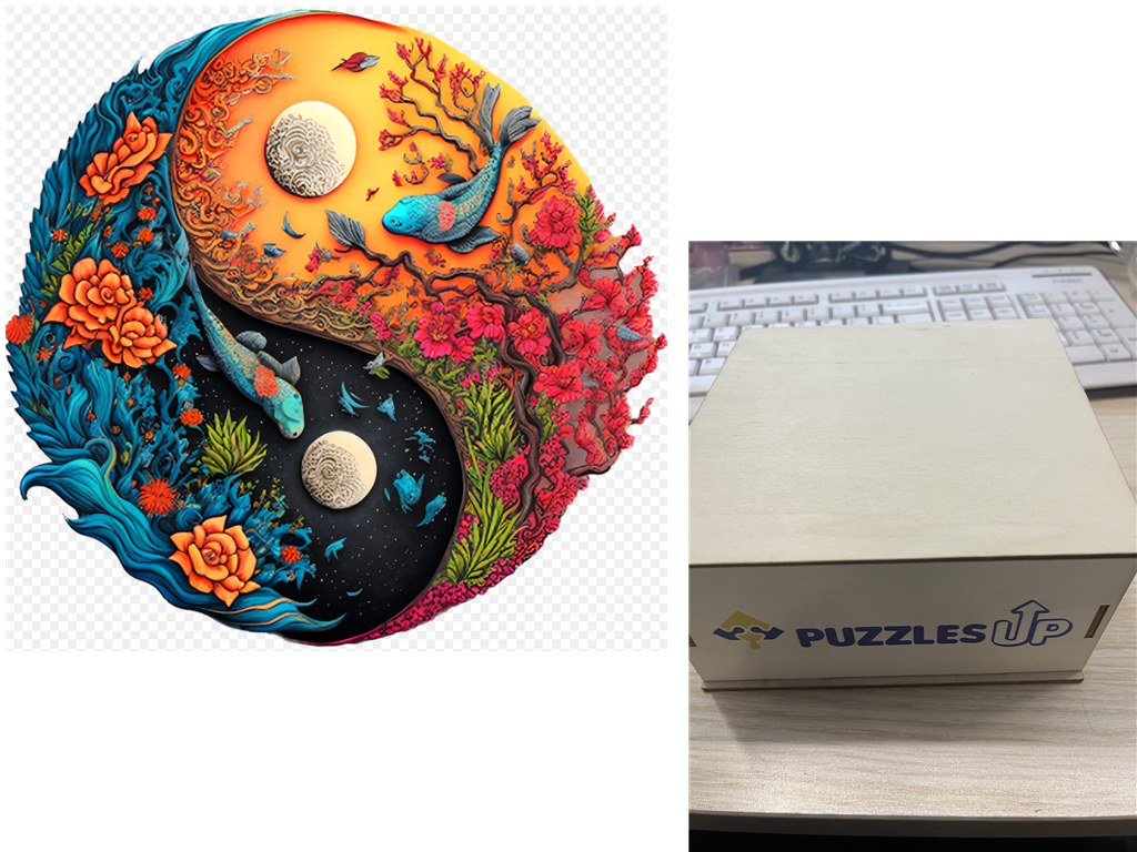 Animal Puzzle 40style-A3-wooden-box