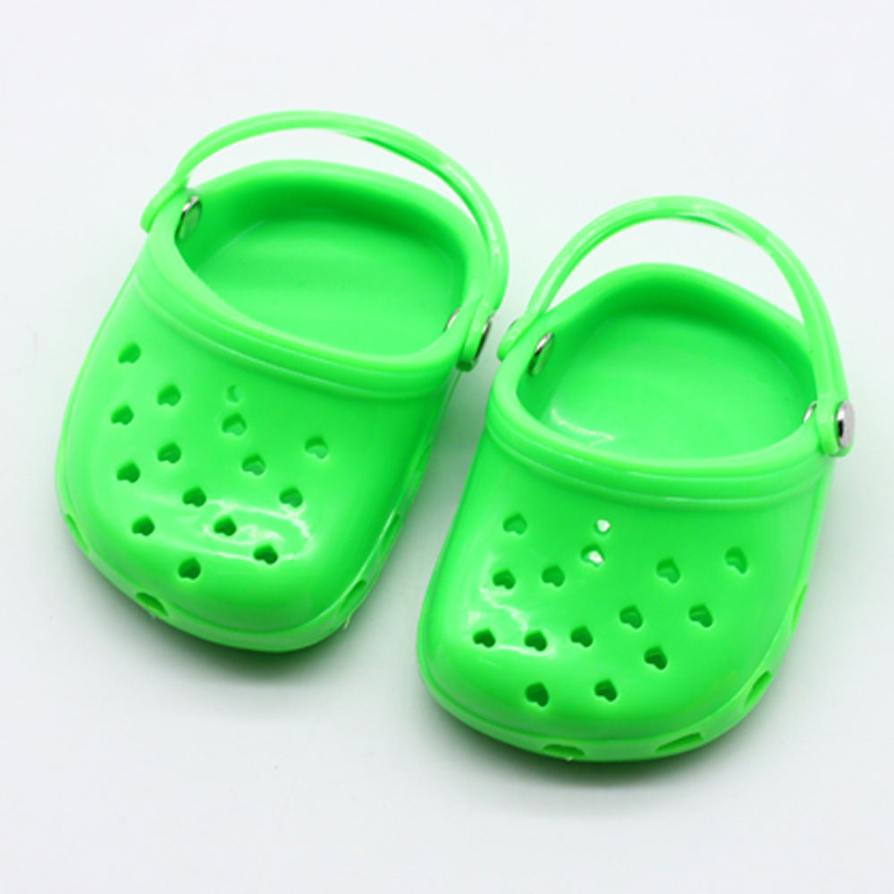 Doll beach slippers Green