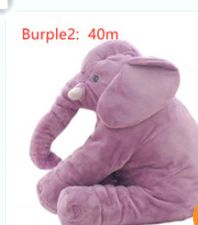 Elephant Doll Pillow Purple2