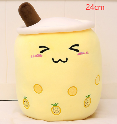 Cute Drink Pillow Yellow-24CM