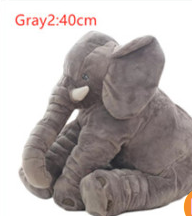 Elephant Doll Pillow Gray2