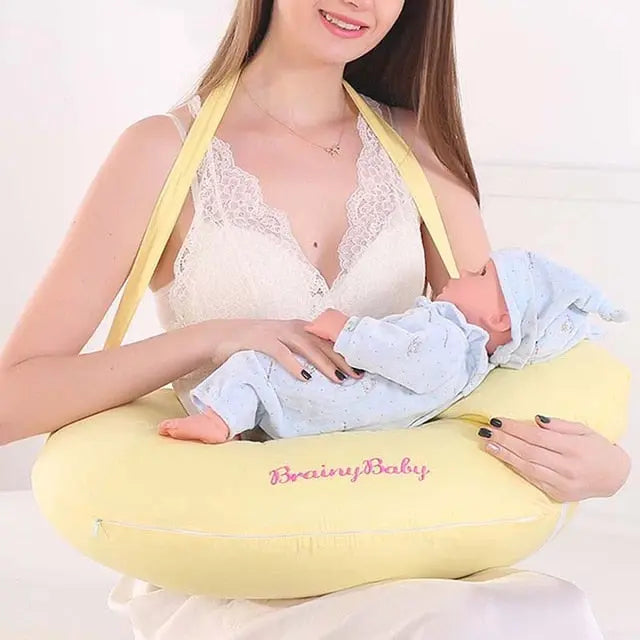 Baby Sunflower Breastfeeding Pillow: Comfort Cushion For Breastfeeding