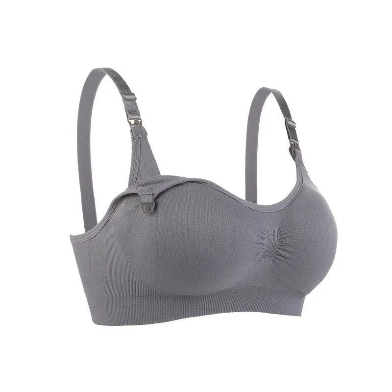 Baby Sunflower Seamless Comfort: Front Open Buckle Maternity and Breastfeeding Bra