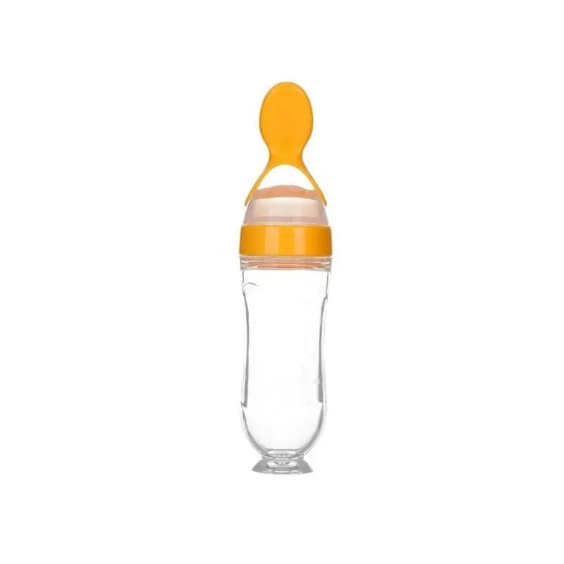 Squeezing Silicone Baby Spoon - Baby Sunflower