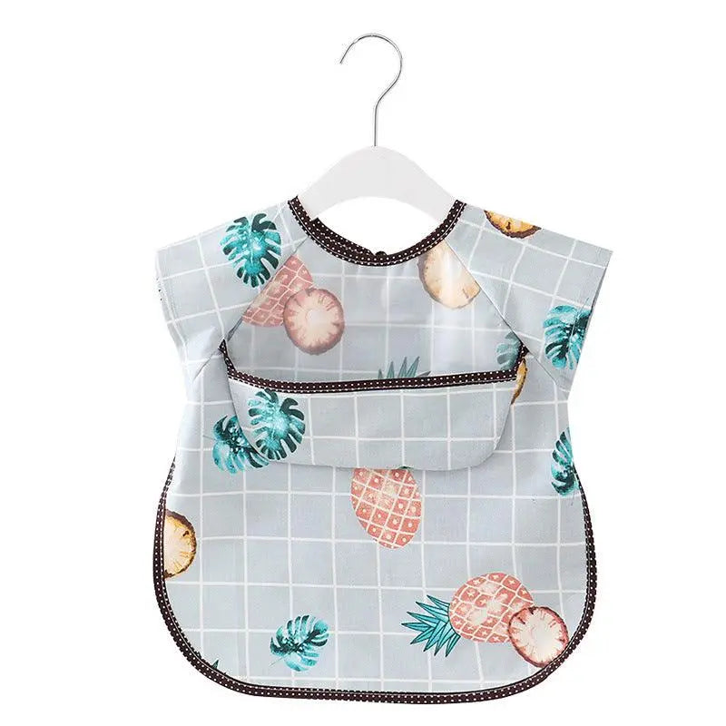 Baby Sunflower Chic and Dry: Elevate Baby's Style with Waterproof Bibs and Hood