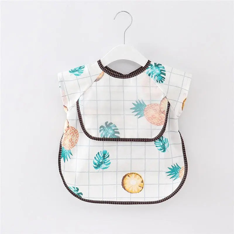 Baby Sunflower Chic and Dry: Elevate Baby's Style with Waterproof Bibs and Hood