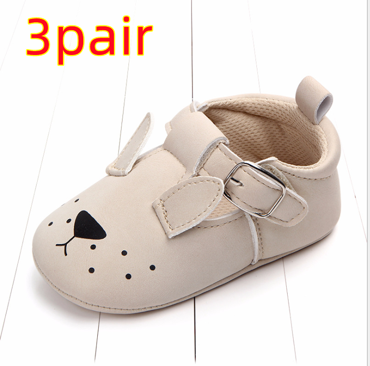 Cartoon animal baby shoes Dog-A-3pair-13CM