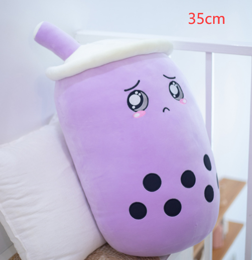 Cute Drink Pillow Purple-35CM