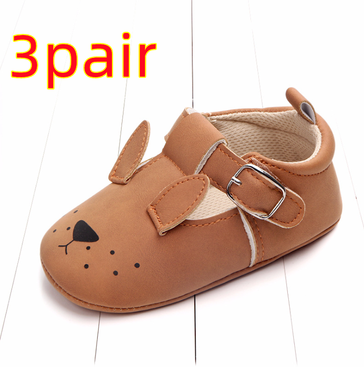Cartoon animal baby shoes Dog-B-3pair-13CM