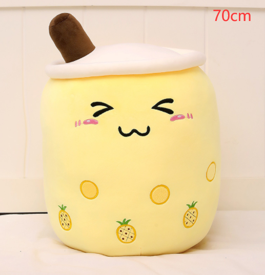 Cute Drink Pillow Yellow-70CM