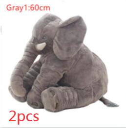 Elephant Doll Pillow Gray1-2pcs