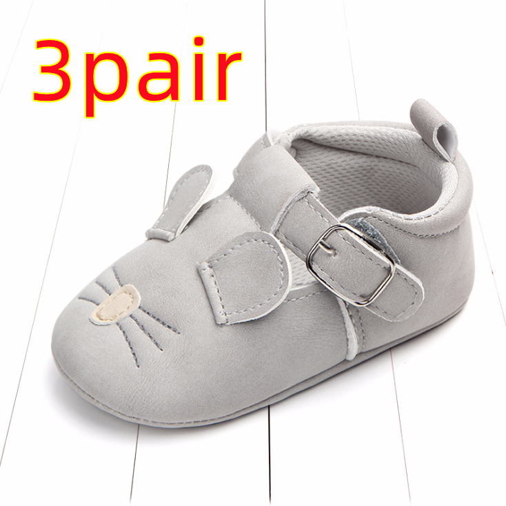 Cartoon animal baby shoes Mouse-A-3pair-13CM