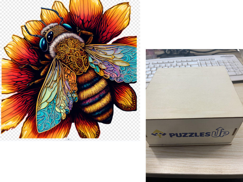 Animal Puzzle 41style-A3-wooden-box