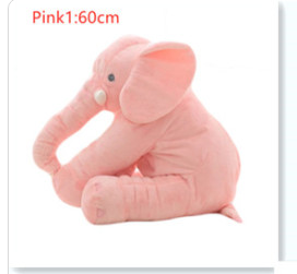 Elephant Doll Pillow Pink1