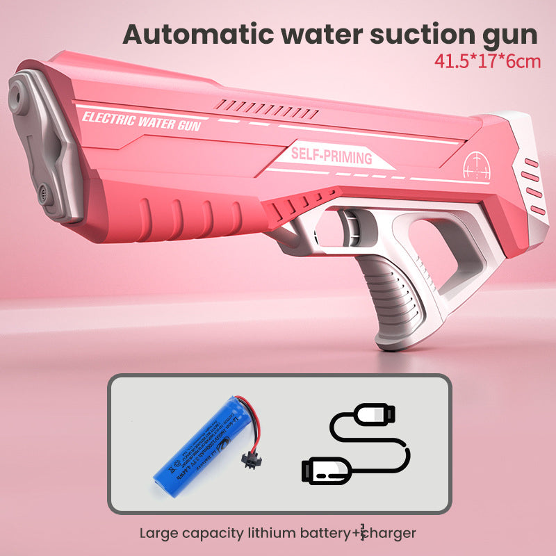 Space Water Gun Pink-Package-One-Single-Battery